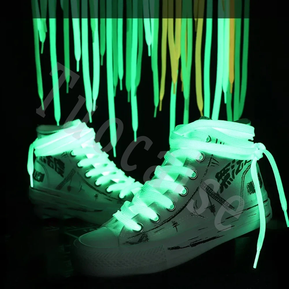 Luminous Shoelaces Men Women Sports Shoes Laces Runner Shoelace Glow In The Dark Night Classic Shoestrings Reflective Shoe Laces