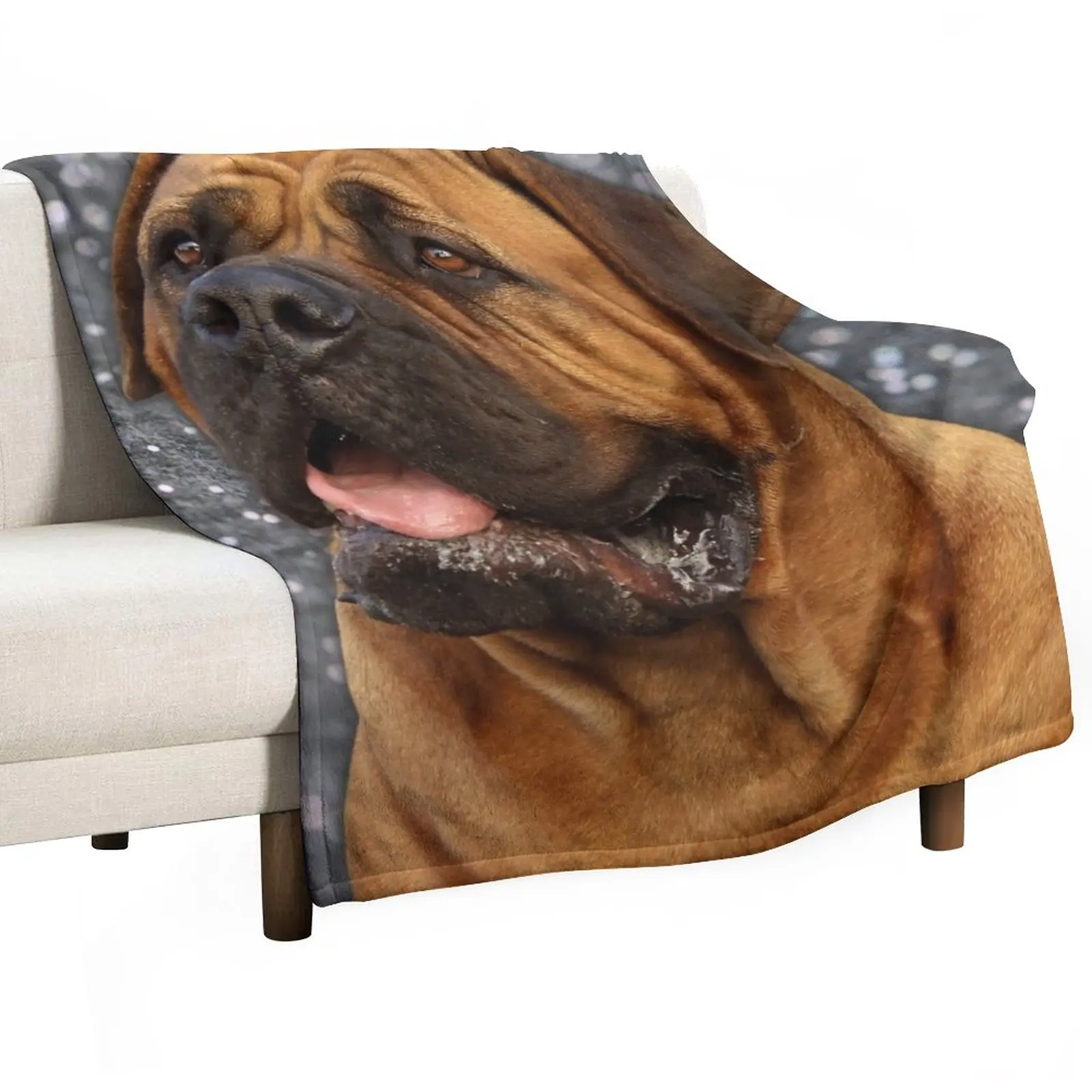 

New Giant Bullmastiff dog for dog lovers Throw Blanket Bed Fashionable Blanket Decorative Sofa Blankets Blanket For Sofa