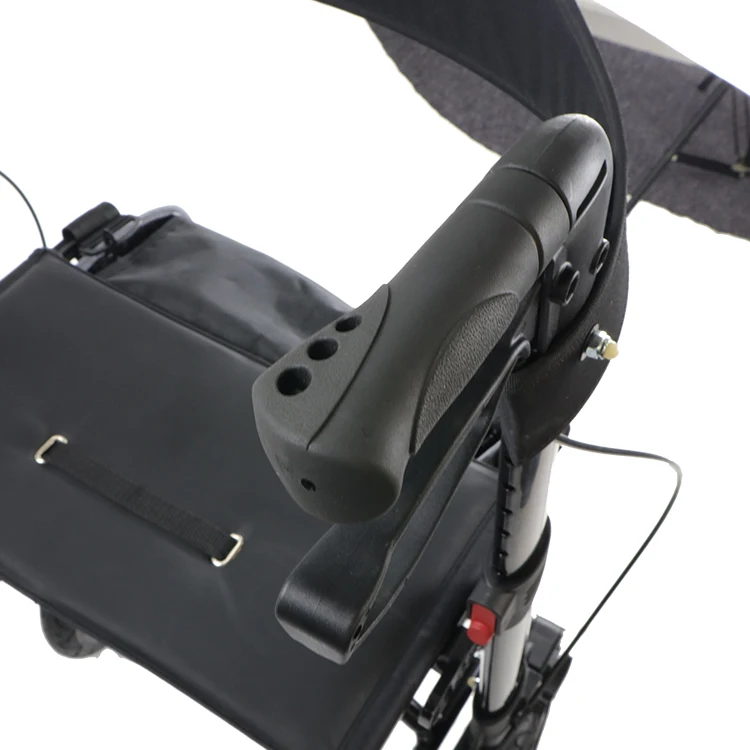 Alat Bantu BerjalanMedical Rollator Walker Besar 4 Roda Kompak Lipat Mudah Dibawa Rollator Ringan
