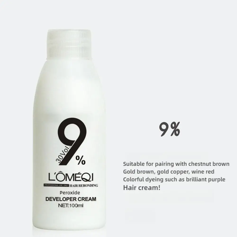 Hydrogen Peroxide Hair Dye 6 Degrees (20%), 9 Degrees (30%), 12 Degrees (40%) Gentle Decolorizing Hair Cream Dye Tool  100ml