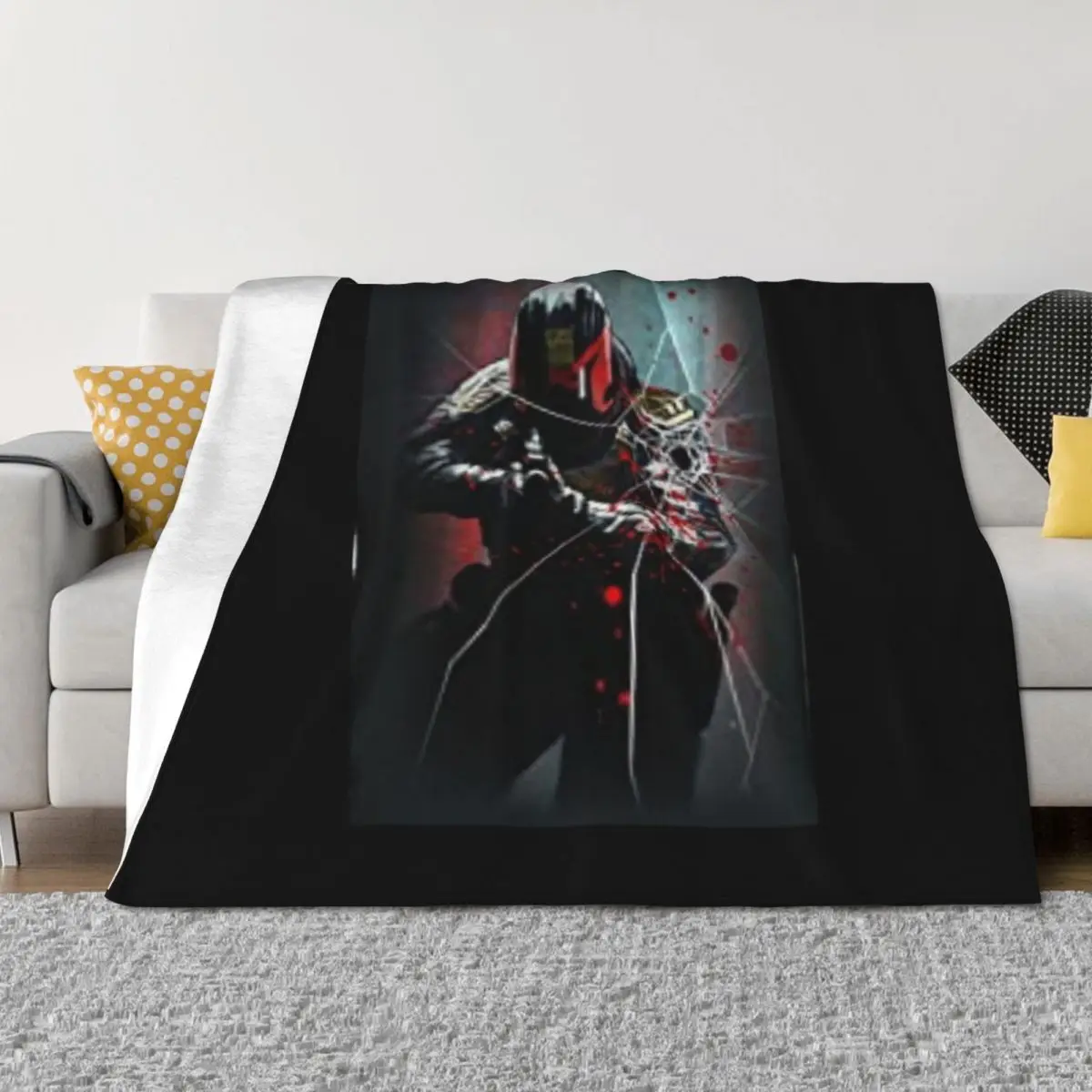 

Judge Dredd Comic Throw Blanket christmas gifts anime Decorative Throw Personalized Gift Blankets