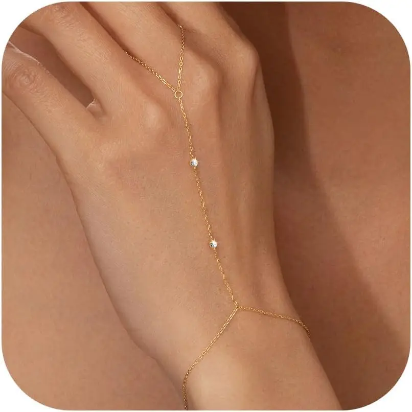 Pulseira Feminina Ajustável Banhada a Ouro