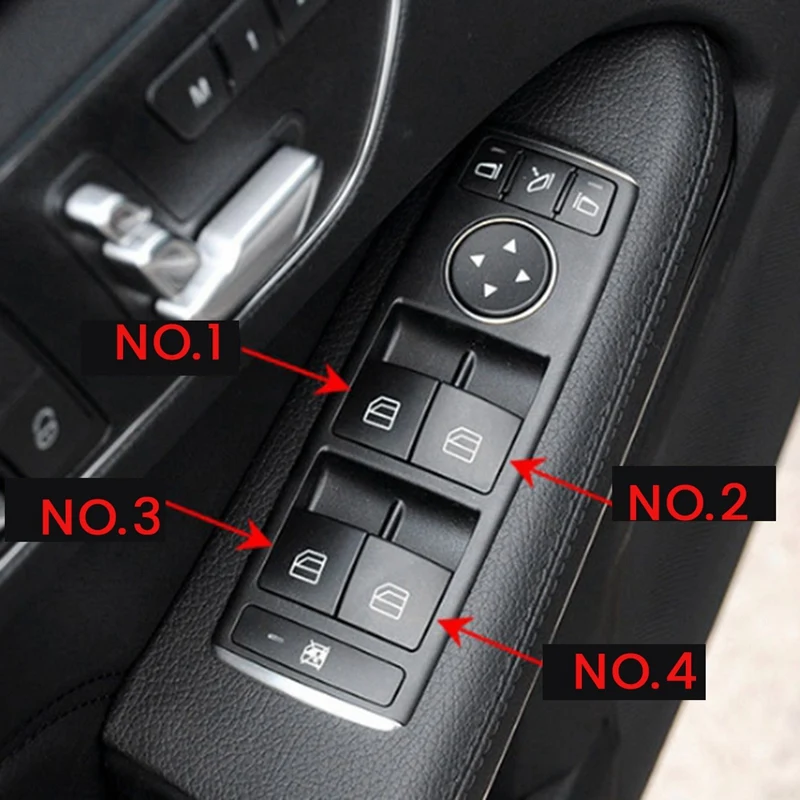 Car Window Lift Switch Repair Button Cover With Tools 2049058202 For Mercedes-Benz C-CLASS W204 GLK X204 W212 W207 Parts No.2