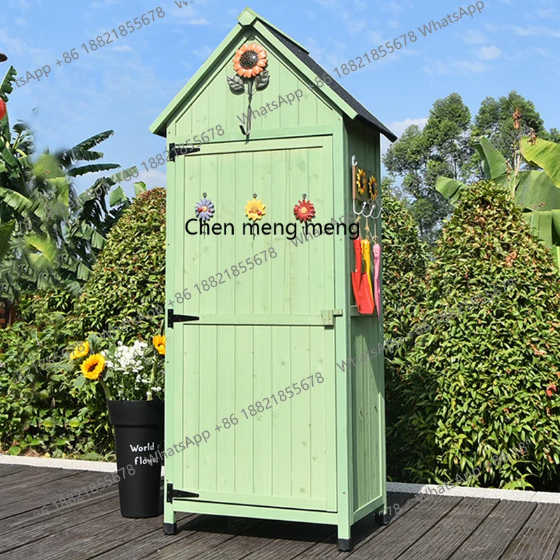 

Outdoor storage patio locker outdoor garden waterproof locker tool room sundries