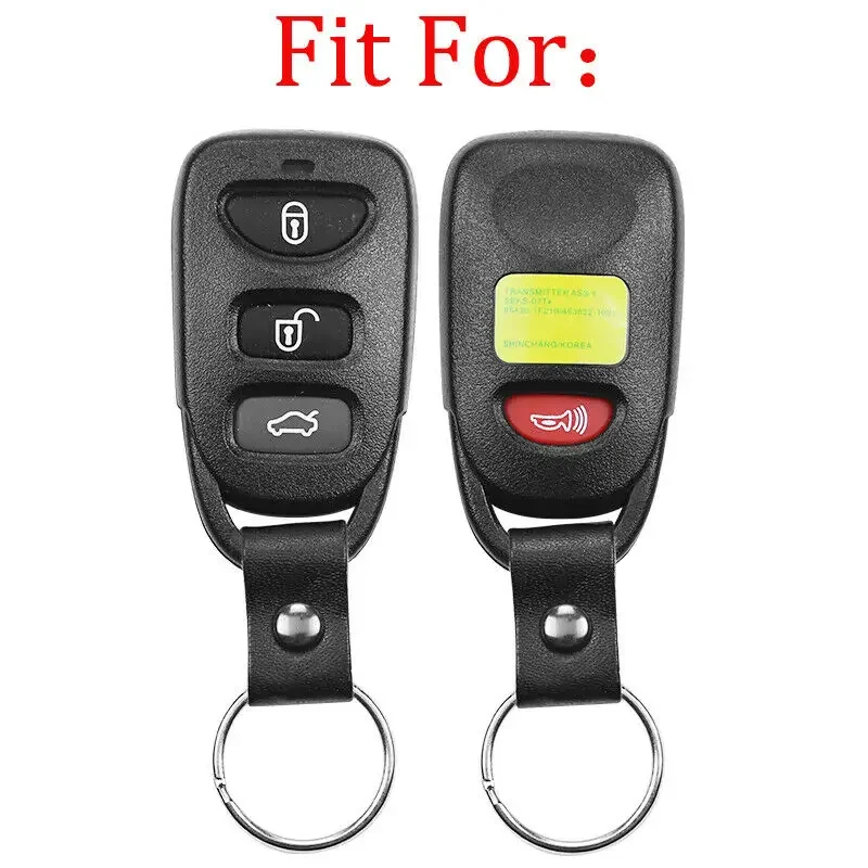 Smart Key Fob Silicone Case For KIA HYUNDAI Sonata Santa Fe Sonata Elantra 3 Button With Panic Remote Protection Cover