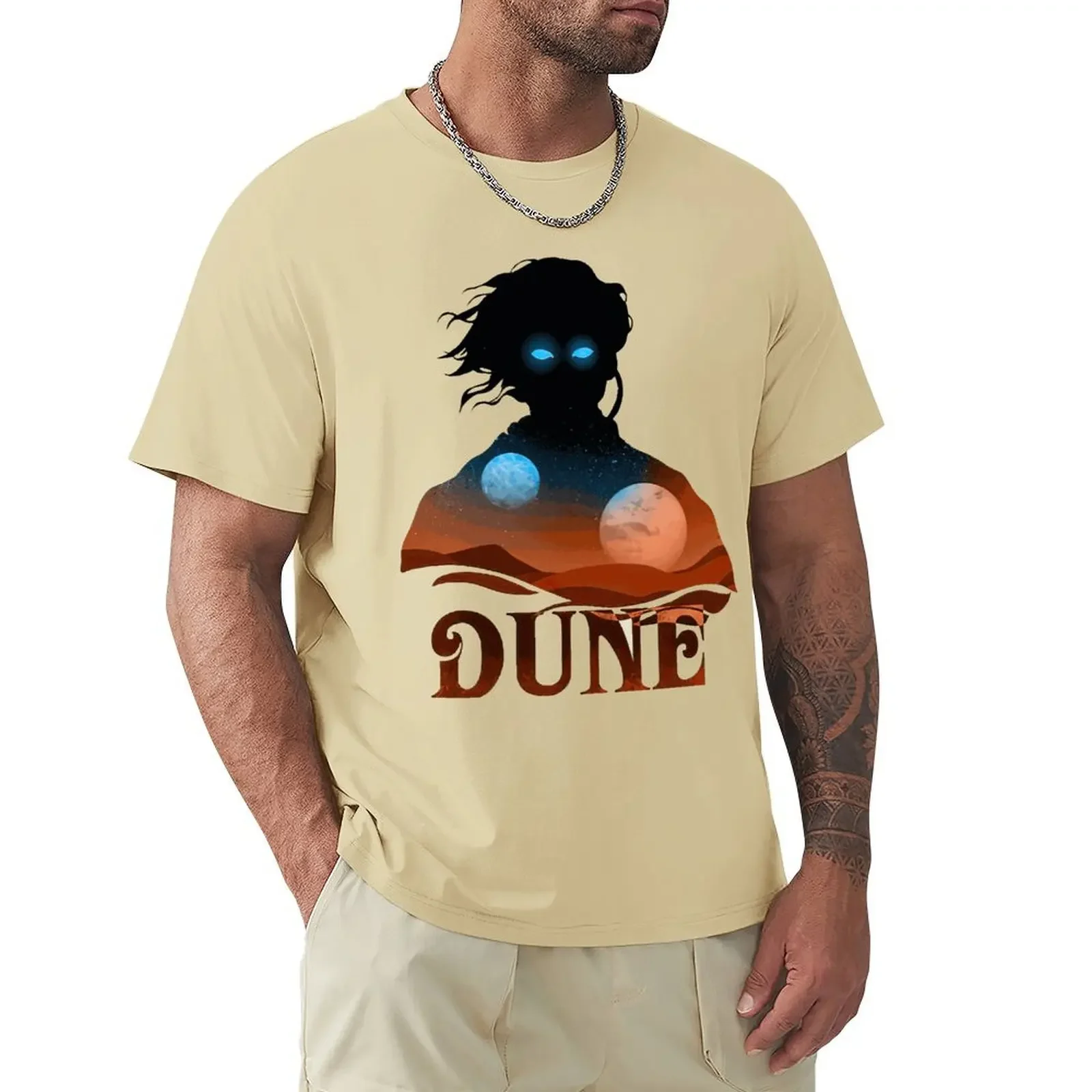 Dune Design V2 T Shirt Harajuku Short Sleeve T-shirt 100% Cotton Graphics Tshirt Tops