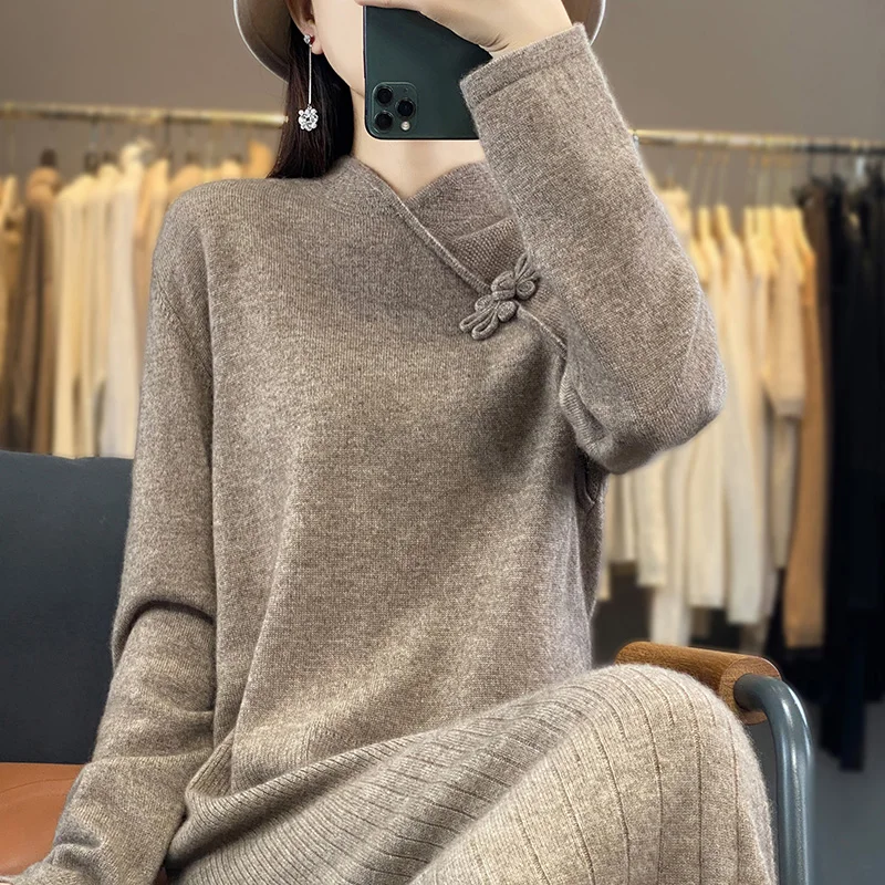 Sweaters Hot Sales With Free Shipping Cashmere Dress For Women Knit Jumpers 2023 Winter Lady Pullovers NJ01