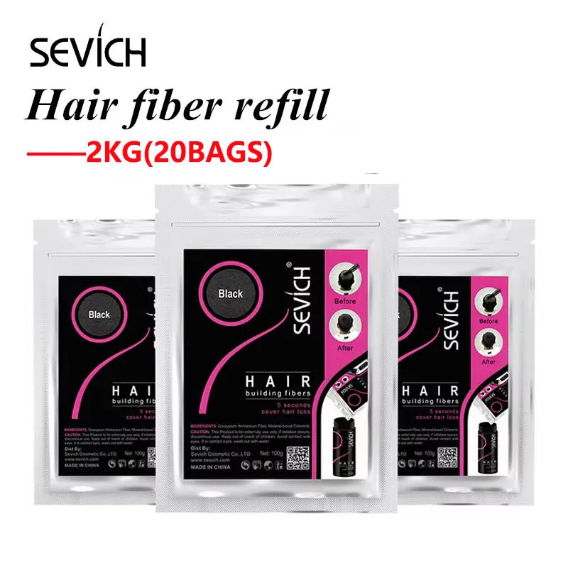 2kg Hair Fiber styling Hair Extension Natural 10colors