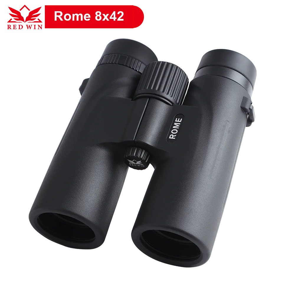 

Red Win Rome 8x42 Binoculars Roof Prsim 8 Lens FMC Wild Field View Sharp Image Long Eye Relief Shockproof Waterproof for Hunting