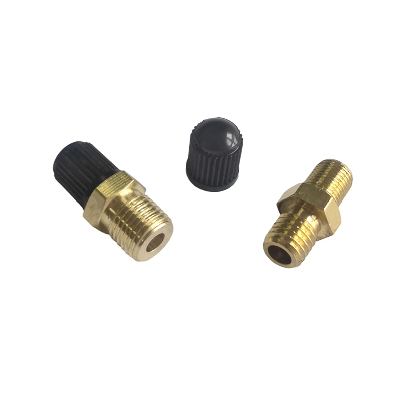 1PC DIY Accessories Air Compressor Tank Fill Valve Hexagonal Brass Tank Fill Valve M8/M10 Threaded Valve Core