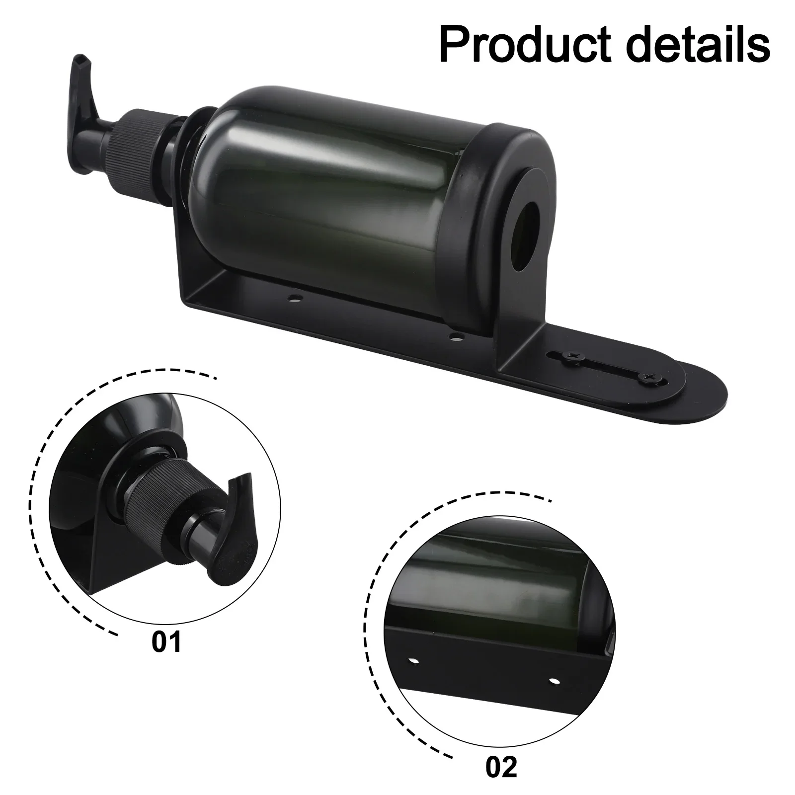 

Bathroom Accessory Soap Holder Bathroom Use For Bathroom Usage Refillable Soap Bottle For Bathroom For Body Wash Green, Black