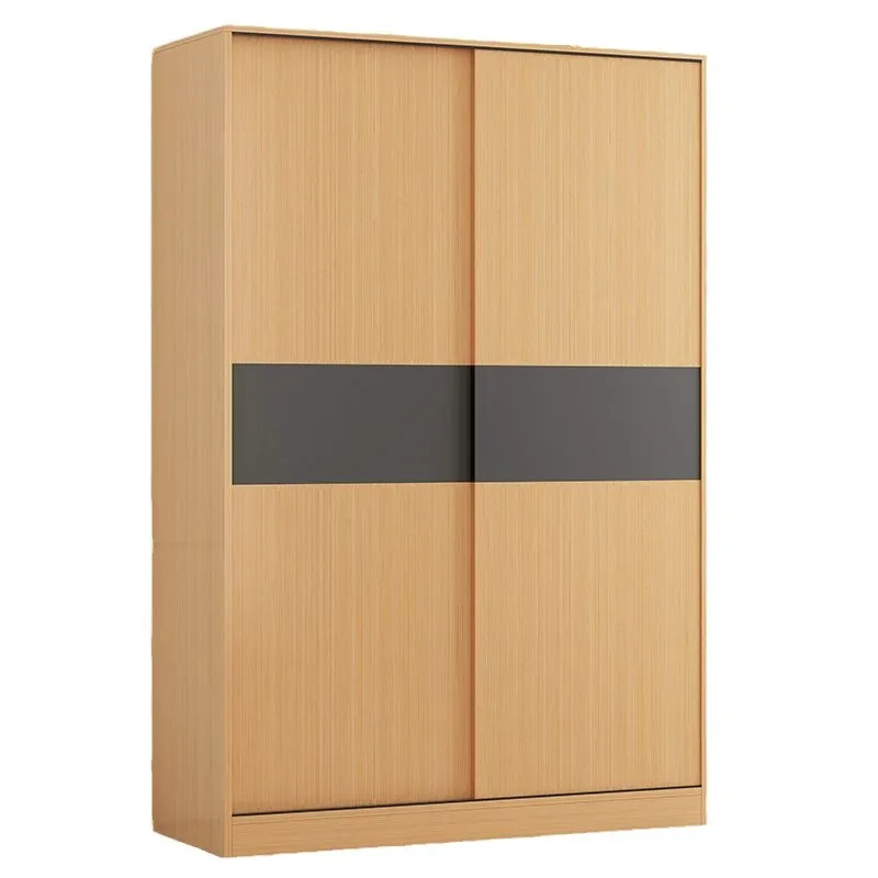 

Solid wood wardrobe Modern simple household bedroom sliding door wardrobe Solid wood large Small apartment cabinet