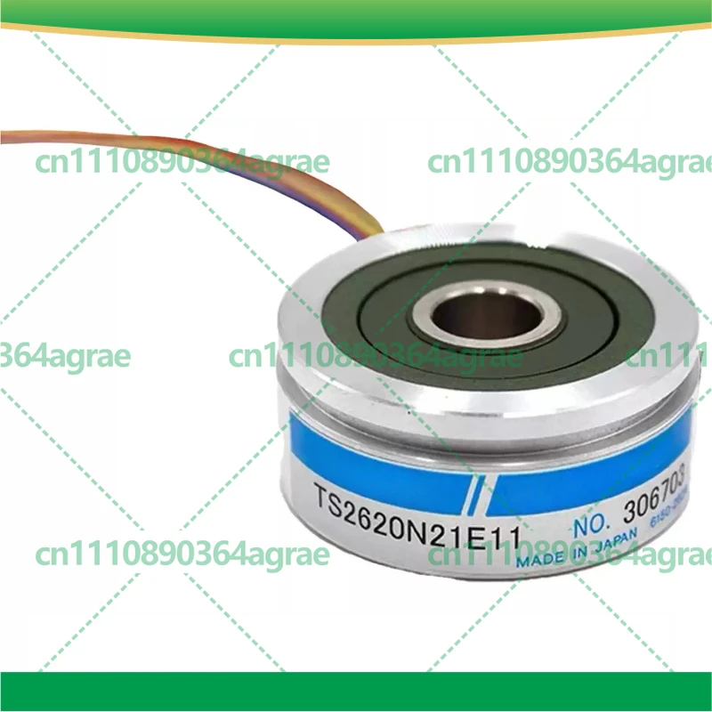 USED Rotary Resolver TS2620N21E11 for Tamagawa, Brushless Smartsyn Hollow Shaft Angle Sensor