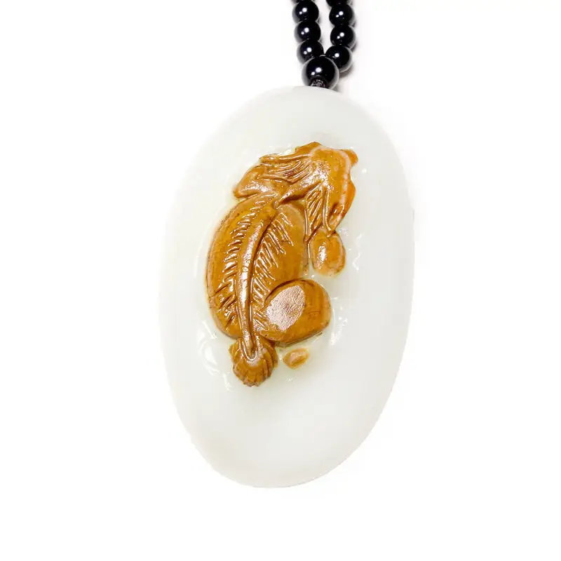 Men's Original Jade Colors Crafts Rough Stone Hand Grip, Natural Sweat Jade Hand Pieces Raw Leather Hand Grip