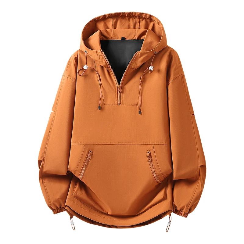 Outdoor spring and autumn jacket for both men and women half-zip, hiking and cycling, stormproof coat European size range