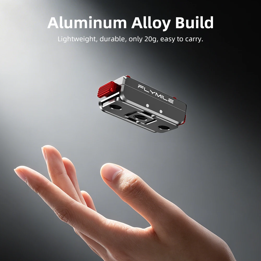 Flymile Magnetische Schnellwechselbasis für Insta360 X6 X5 Ace Pro 2 Zubehör mit 1/4″ Loch Metallhalterungsadapter Klappbare Krallen – Detail 9