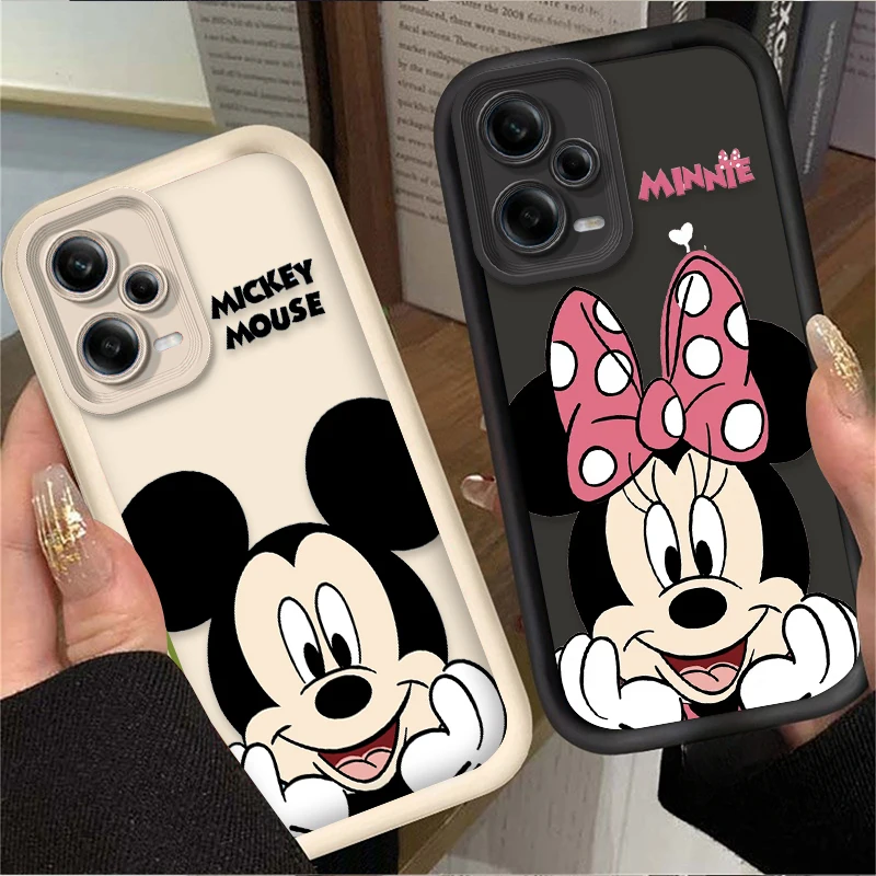 Disney Mickey Minnie Mouse Case for Xiaomi Redmi Note 13 12 11 Pro Plus 4G 5G 12S 11S 10S 10 9 9S 8 12C 13C A3 Silicone Cover