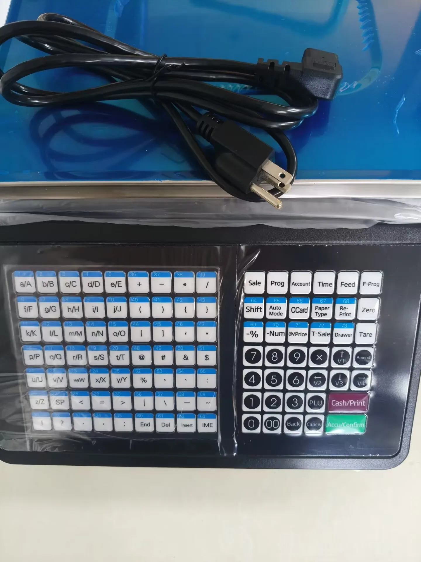 WIFI Dual Ticket Label Printer Weighing Scale With Barcode Printer Vegetable Balance  Barcode Scale Label Printing Scale