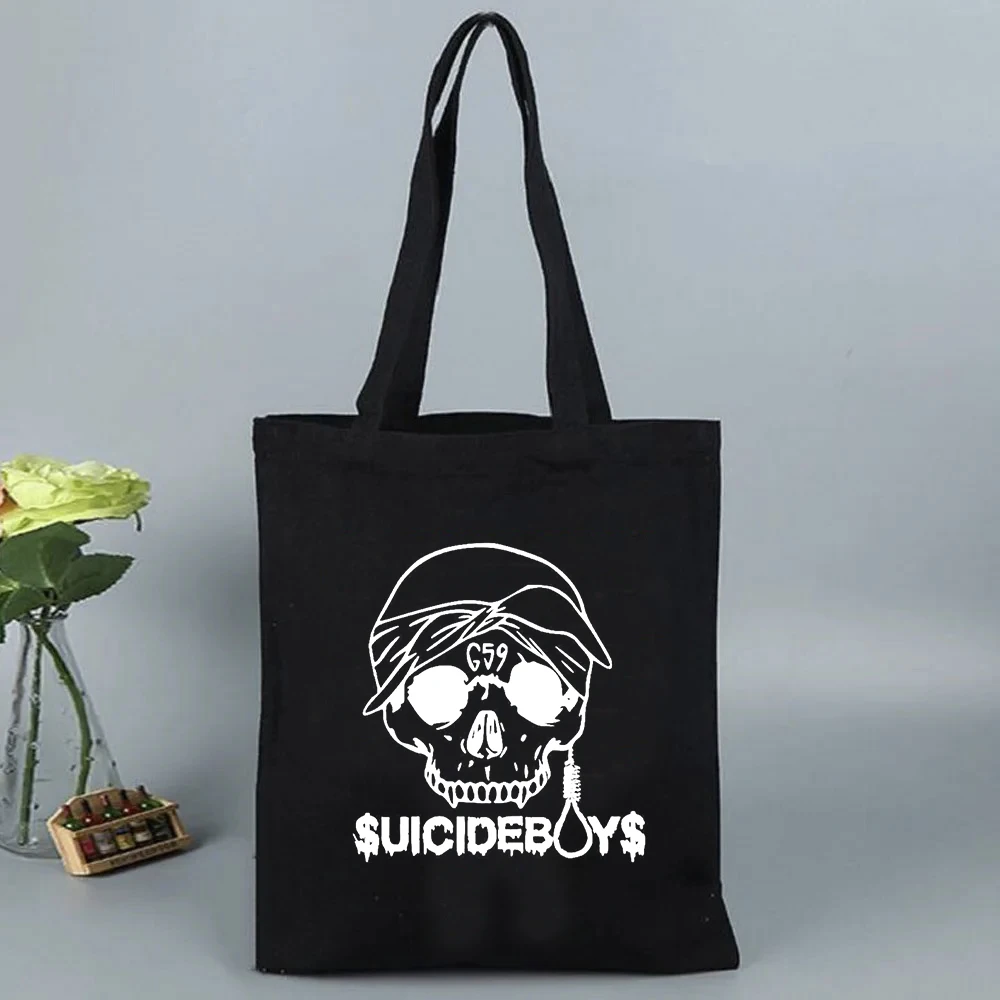 2024 Suicideboys Skeleton G59 Handbags Large Shoulder Handbag Canvas Bag for Market Shopping Girls Shopping Bags