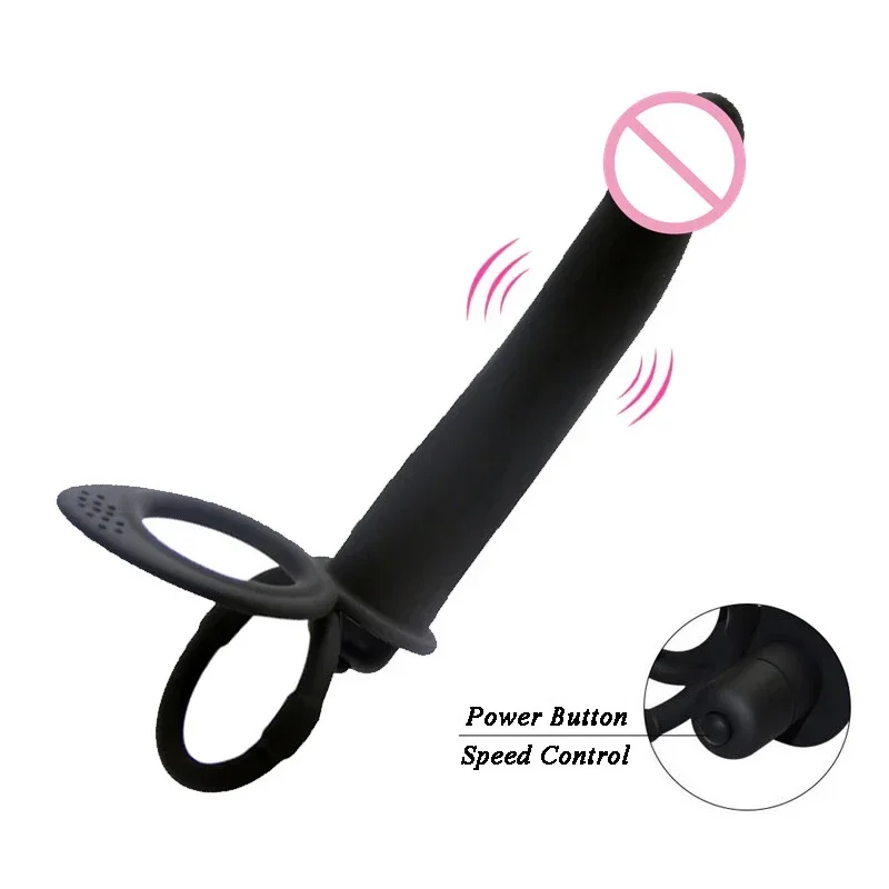 10 Speed Silicone Wearable Butt Plug for Men Prostate Massager with Ring Anal Pegging Dildo Harness Toy Strapless Strap Sex Toy view 6