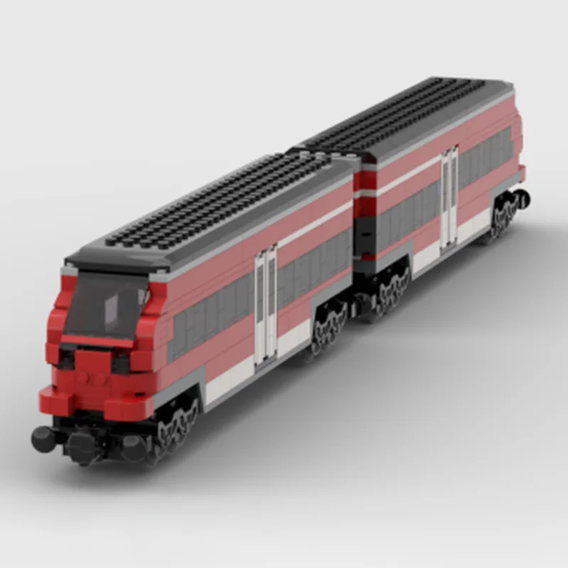 900 قطعة MOC Bombardier Talent 2 نموذج مدرب اللبنات العمارة لتقوم بها بنفسك هدايا عيد الميلاد الإبداعية الطوب الاطفال اللعب عيد ميلاد #4