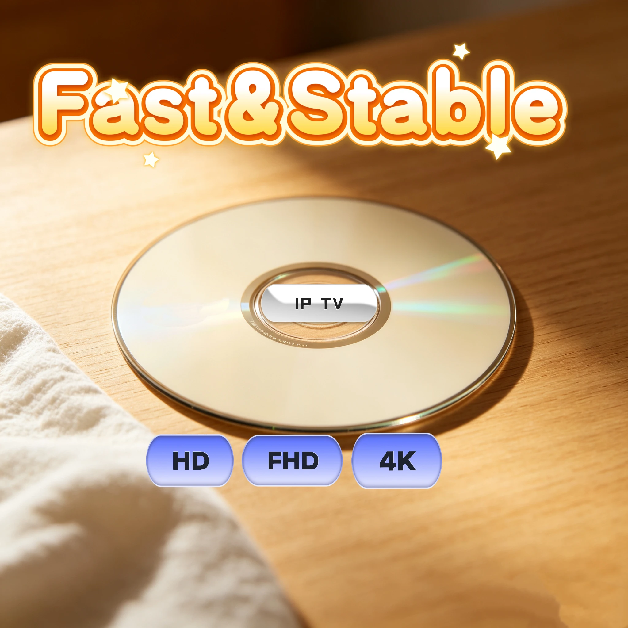 Compatible All Smart Devices DVD Video Disc Fast Smooth 4K IPTV M3U For European Regions