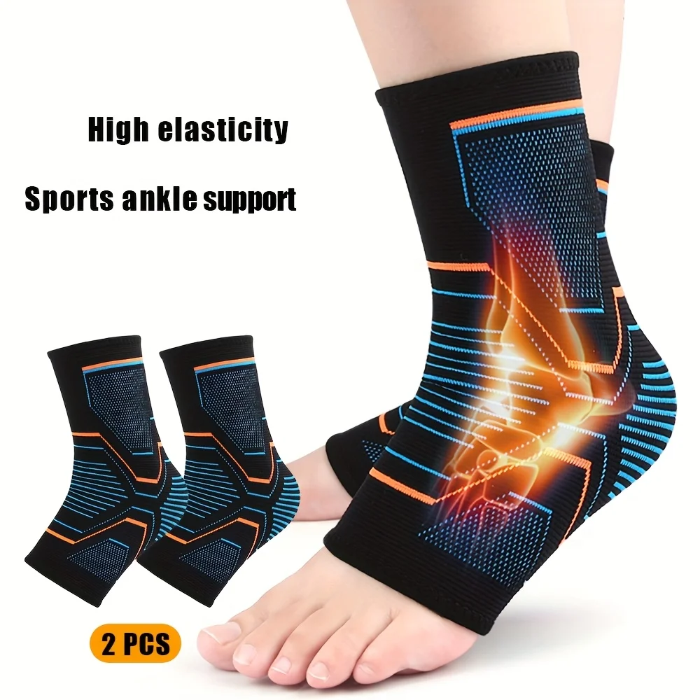 

2pc Ankle Support Compression Sleeves for Male & Female, Stable Joint Support for Fitness & Sports
