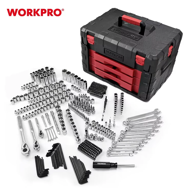 WORKPRO 450PC Tool Set Socket Wrench Mechanic Hand   with Drawer Heavy dut Box