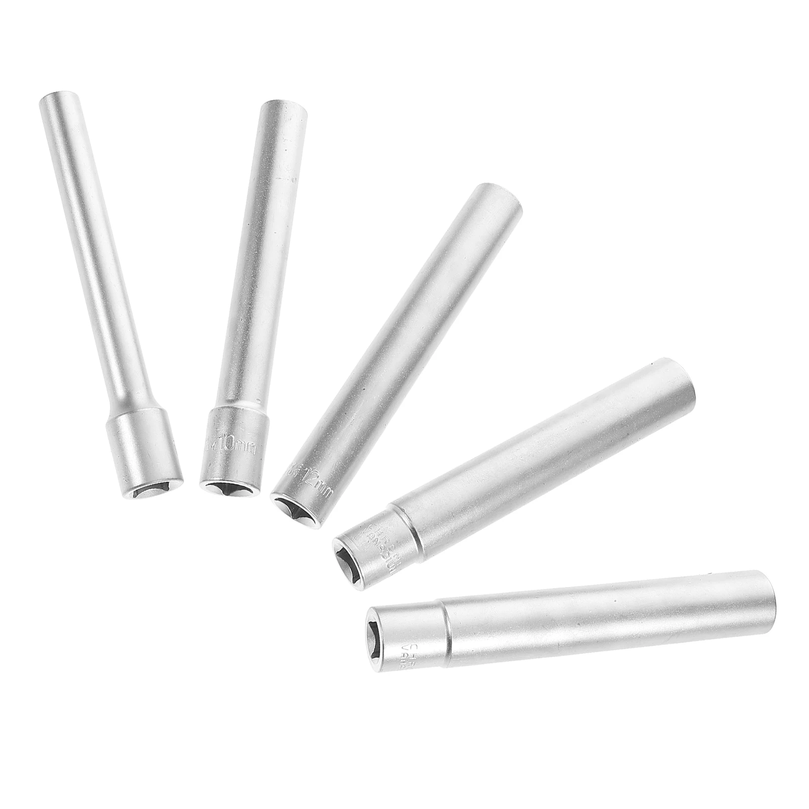 

1 set Socket Set 3/8 Inch Drive 8-10-12-13-14MM Extra Long Sockets Metal Firm Material Automotive Repair Home DIY