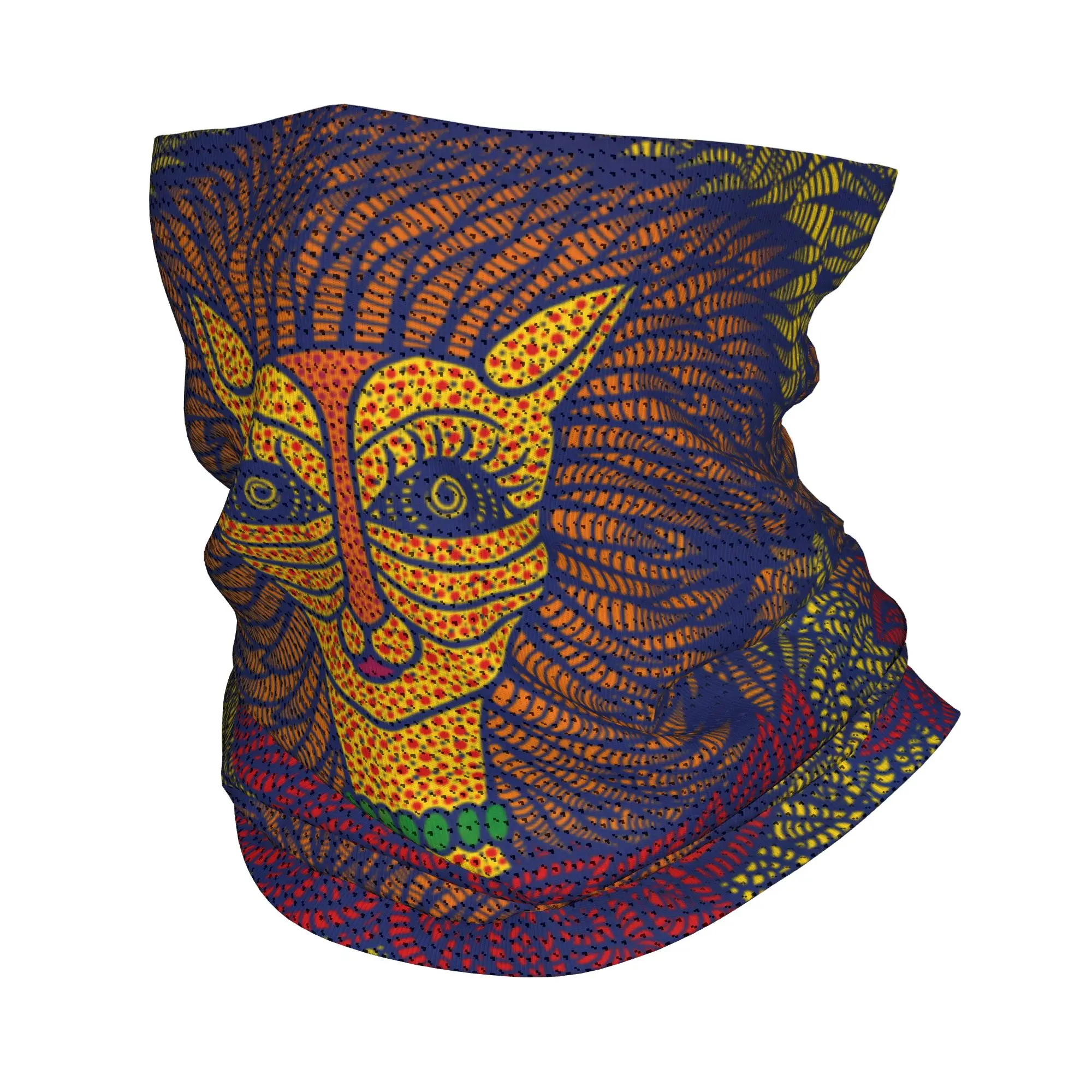 Custom Yayoi Kusama Self-Portrait Bandana Neck Warmer Women Men Winter Hiking Ski Scarf Gaiter Abstract Art Face Cover