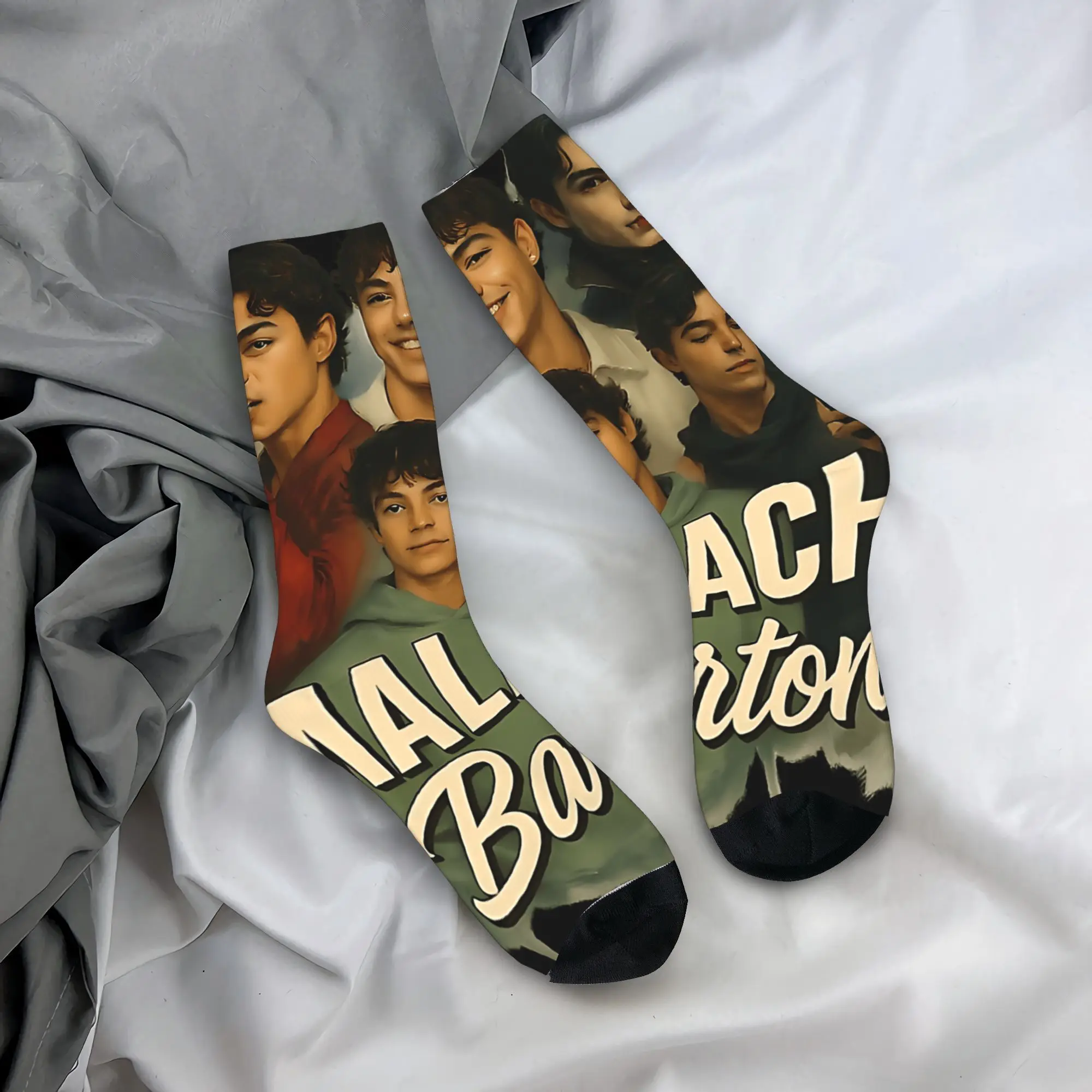 

Носки Malachi Barton Actor Tour, элегантные чулки для взрослых и мужчин, велосипедные носки высокого качества, осенние нескользящие носки с принтом