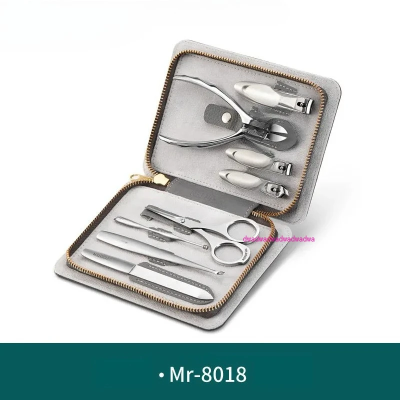 

8 in1 Manicure Set Stainless Nail Clippers Cuticle Manicure Set Tools Nail Care Grooming Kit Nail Clipper Set