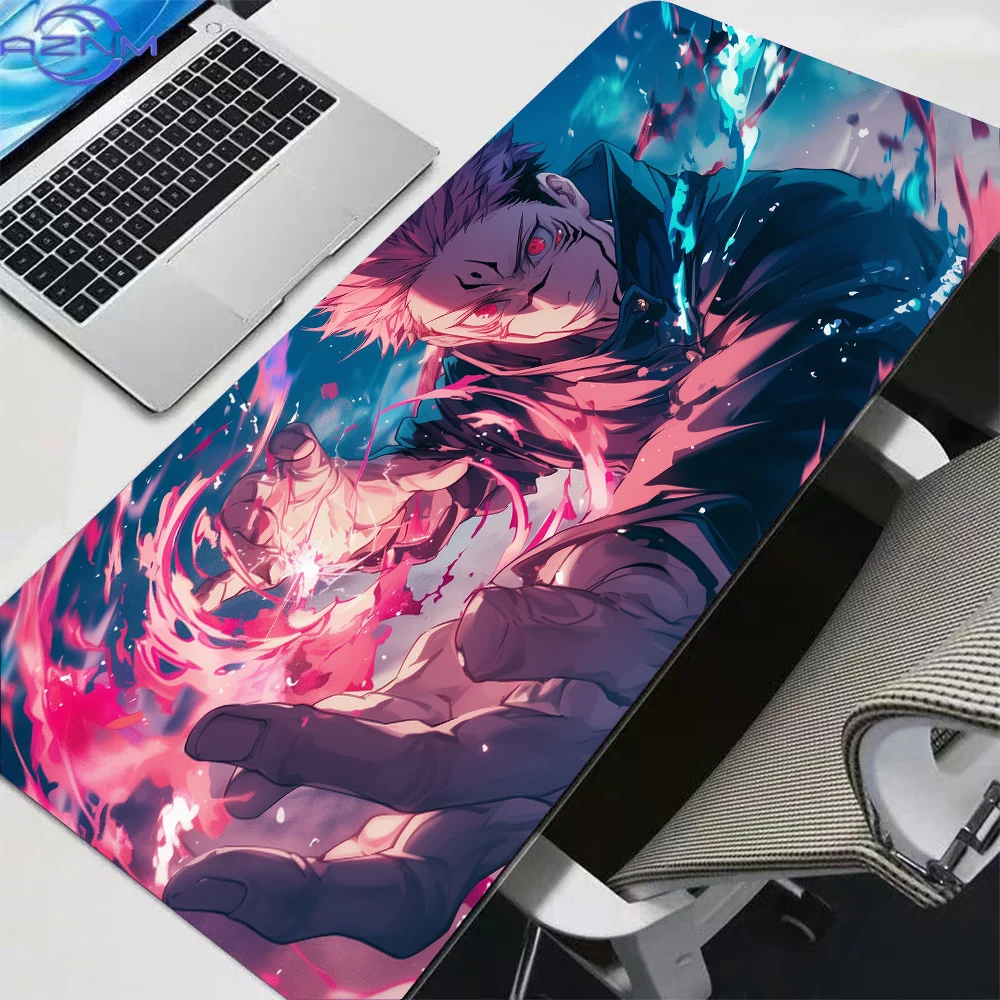 Mouse Pad XXL S-Sukuna Japanese Anime J-Jujutsu K-Kaisen Mousepad Deskmat HD Non-Slip Gaming Keyboard Pad PC Laptop Accessories