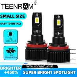 30000LM H15 LED 자동차 조명 300W 높은 전원 LED 헤드라이트 전구 6000K 흰색 슈퍼 밝은 터보 자동 헤드램프 12V 24V 안개 램프