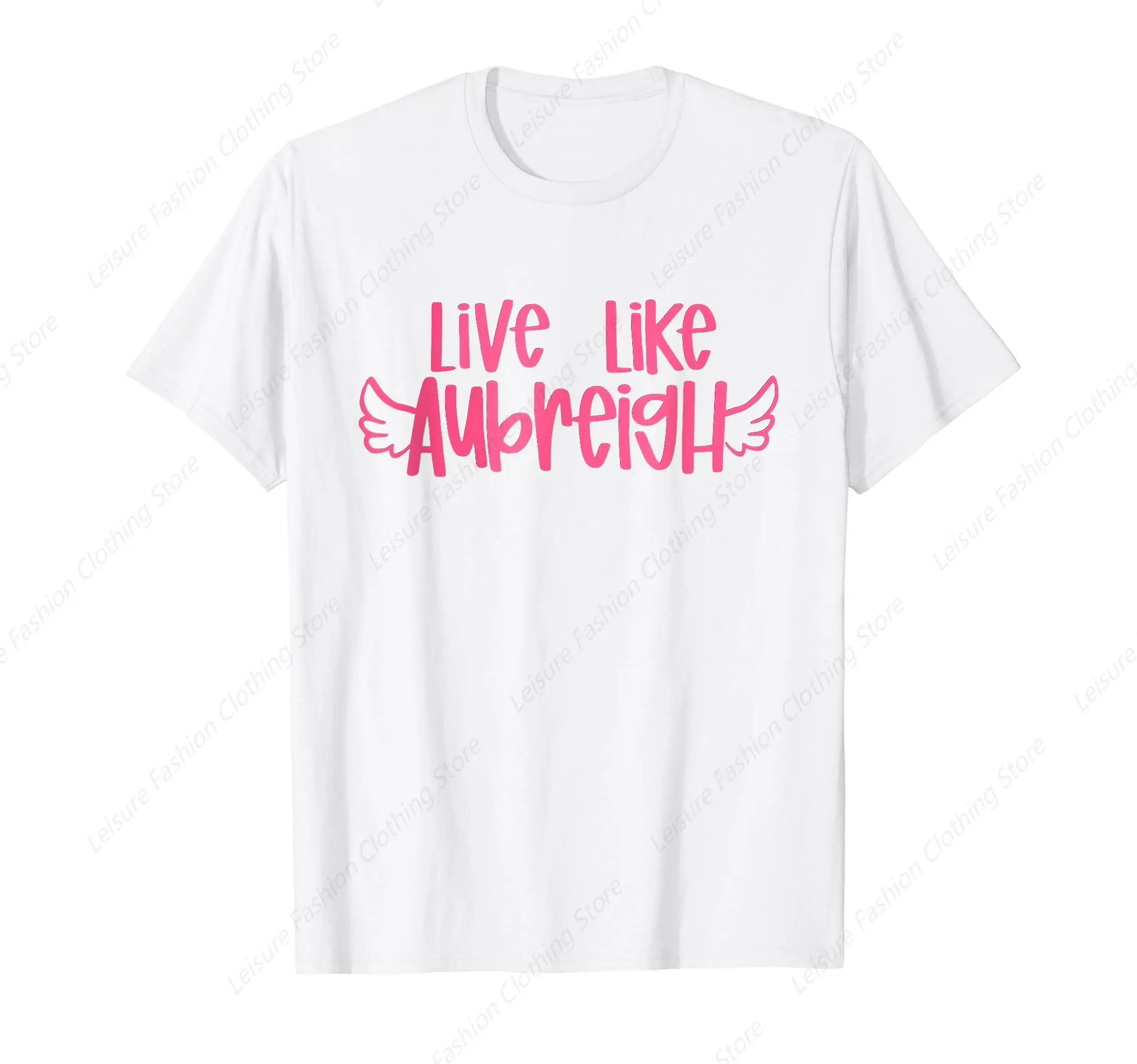 Live Like Aubreigh Mental Health T-Shirt Round Neck Short Sleeves Cotton Tee Shirt Tops