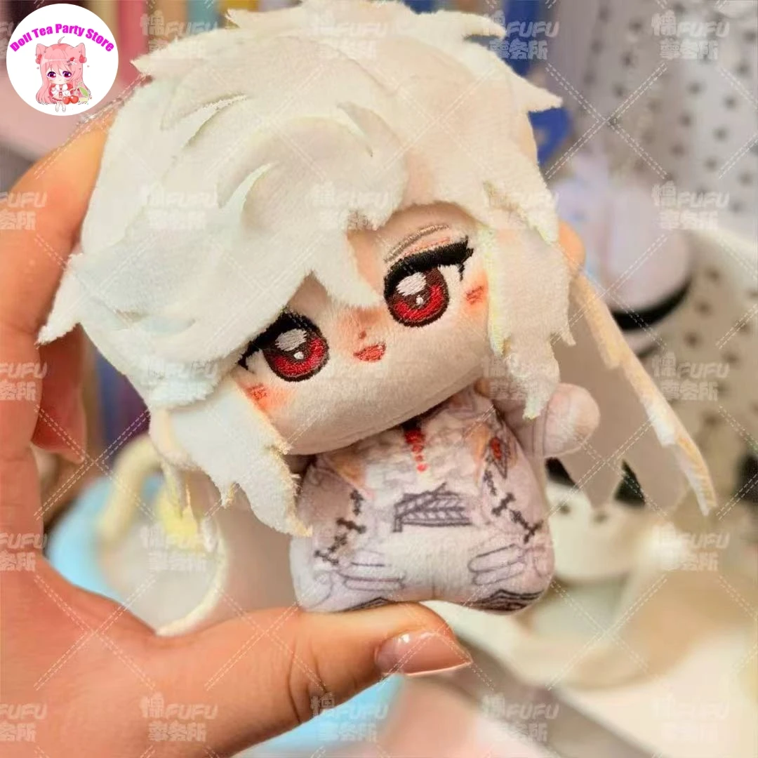 Sylus Silver Wing Demon King 10cm Plush Stuffed Cotton Doll Anime Love and Deepspace Game Toys Pendant Keychain Dolls Gift 3