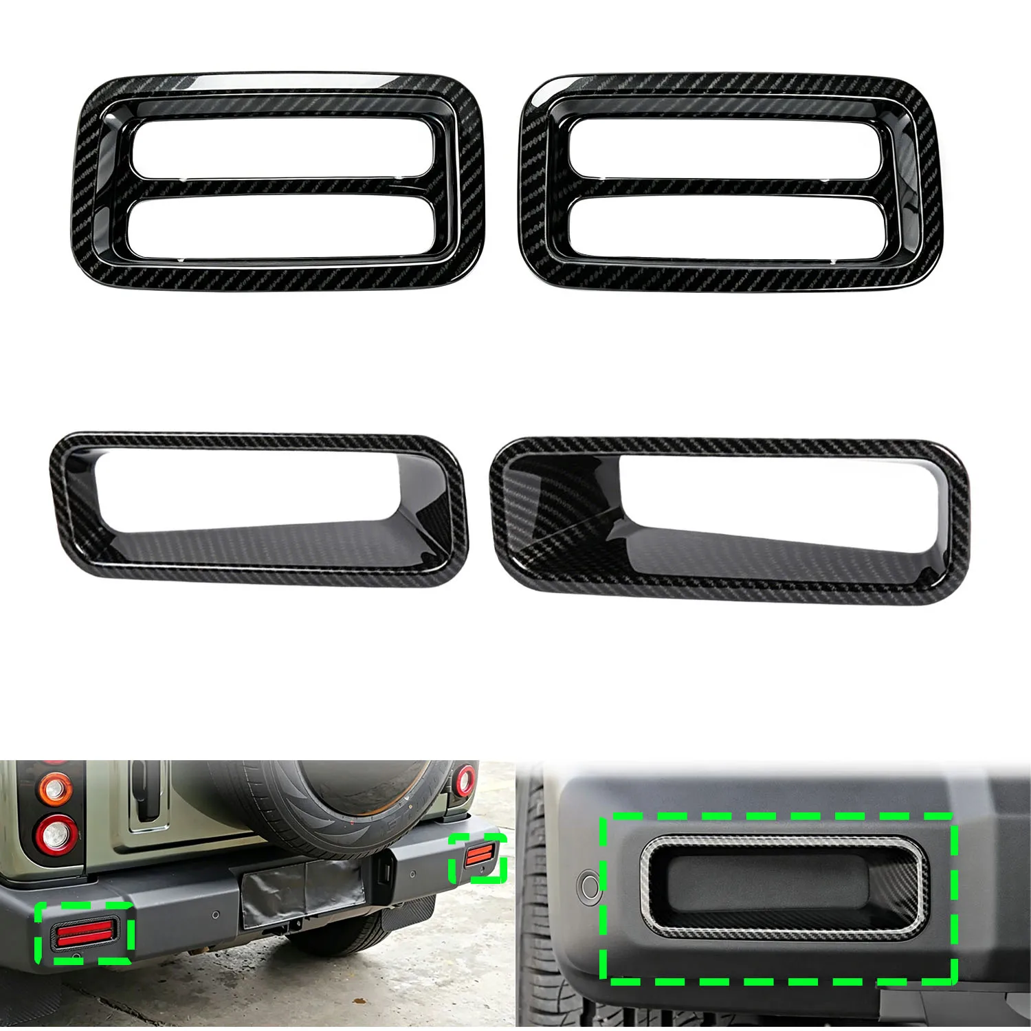 for 212 T01 2024 2025 Front Rear Fog Light Frame Cover Trim Exterior Car Styling Accessories