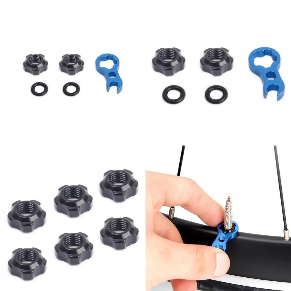 

Y1uc Road для клапана с шайбой для крышки клапана Set MTB Road Bike Tire для шины для фиксированного клапана.
