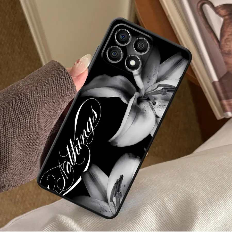 Coque de téléphone pour Honor 200 400 Lite Magic5Lite X6 90 8X X8 X5b 70 X7 X9a, motif fleur de lys, tendance