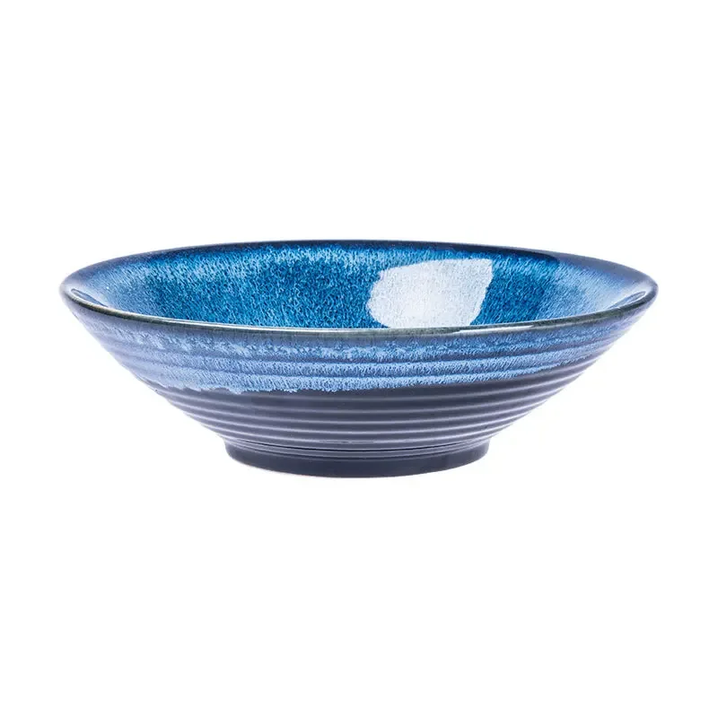 LingAo Creative Japanese ceramic kiln glazed bowl, soup bowl