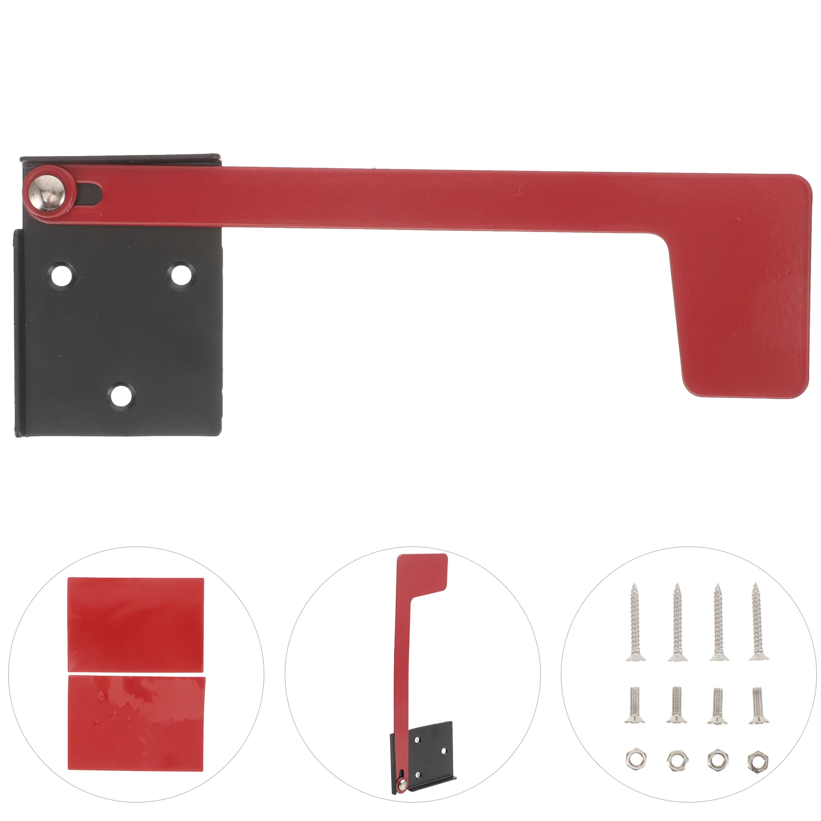 Tool Universal Away Professional Mailbox Flag Replacement Kit Iron Adhesive Red for