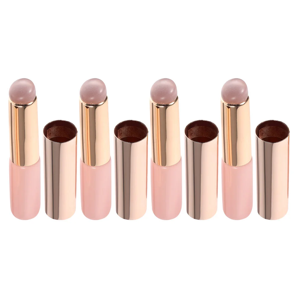 4 Pcs Lip Brush Concealer Gloss Applicator Lipstick Makeup Tools Silicone Silica Gel Balm