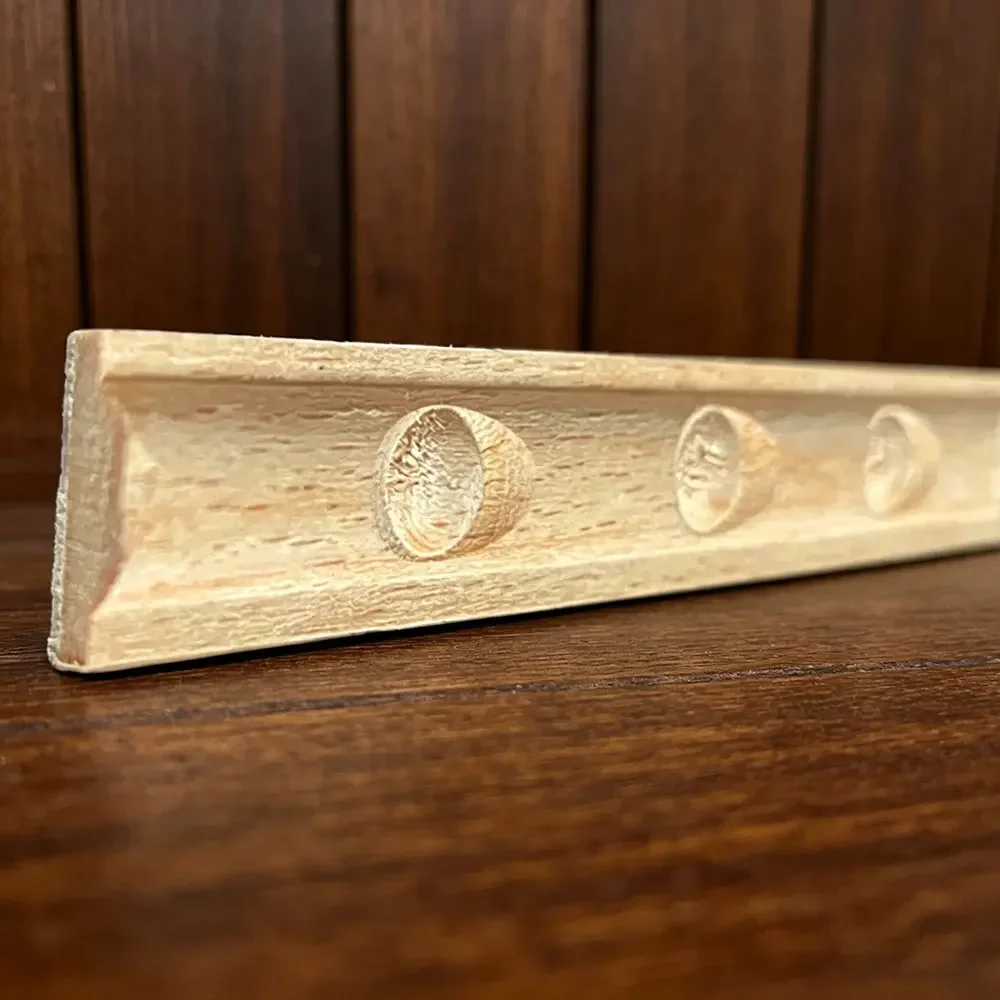 10PCS Wooden Carved Wood Twist Lines Style Decorative Indoor Door Semi Home Decor Decoration Accessories Figurines Miniatures