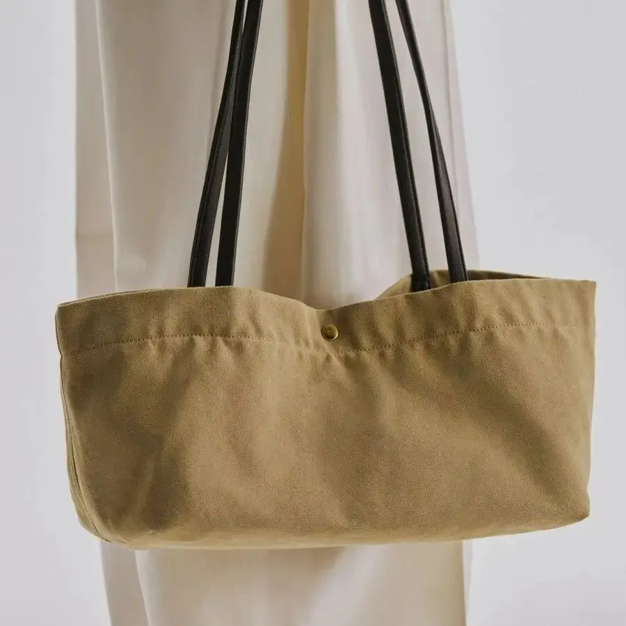 Style Fashion Shoulder Bag Strap Canvas Tote Bag Simple Large Capacity Joker Handcarried Handbag Bag New