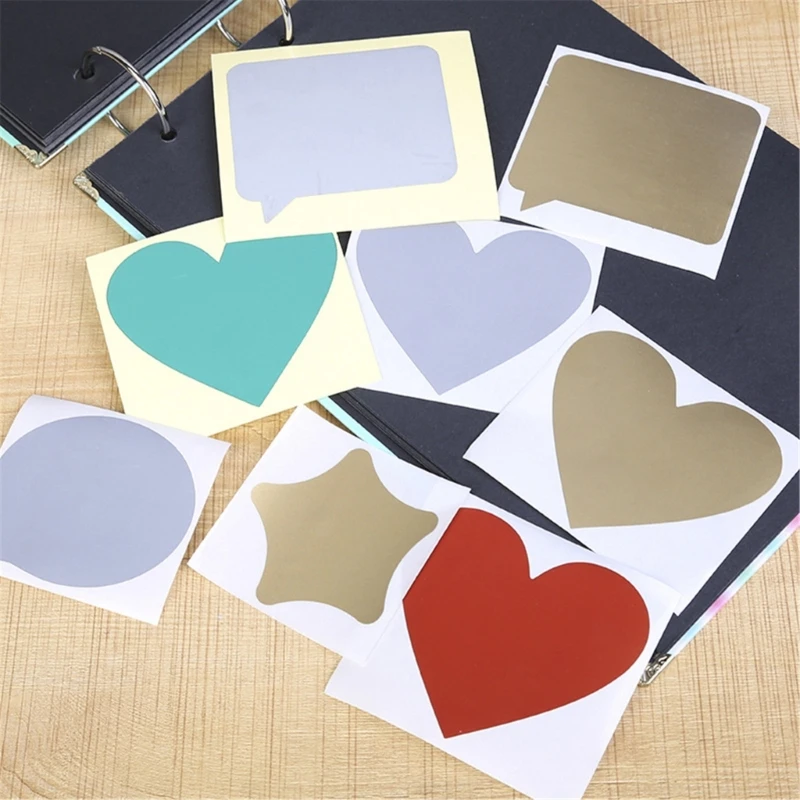 20 ชิ้น Scratch Labels สำหรับทำ Raffle Card, บัตรคูปอง, งานแต่งงานวันเกิด Party Dropship