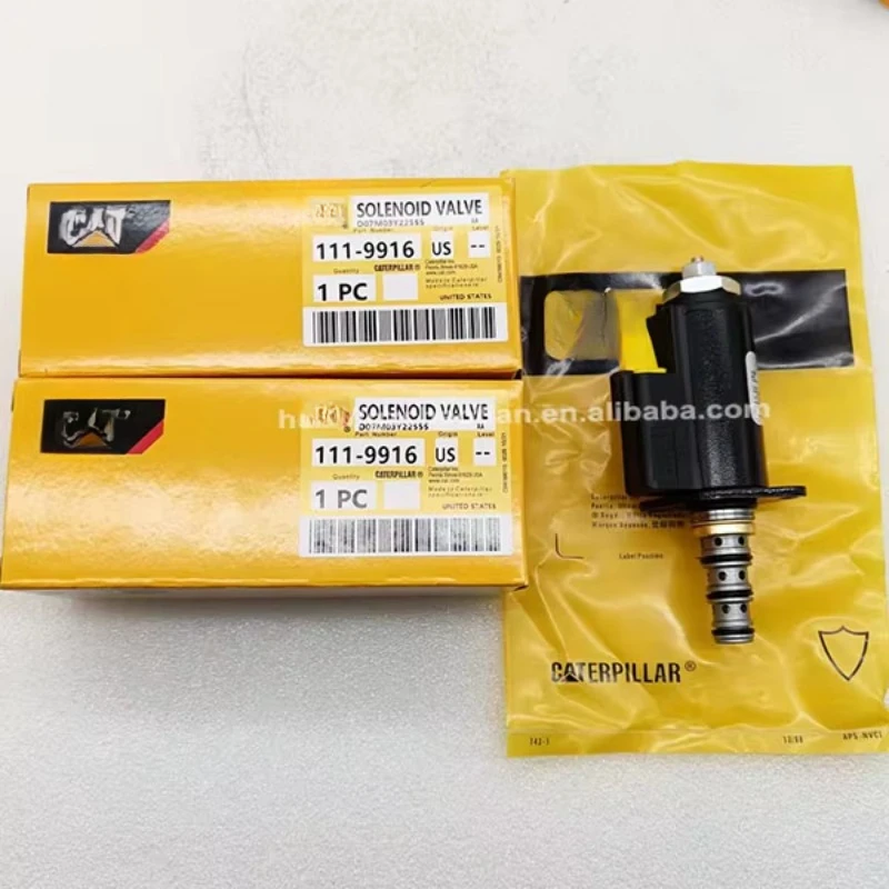 Excavator spare parts KCAT 307D 308D 311B excavator solenoid valve 111-9916 engine parts 1119916 solenoid valve