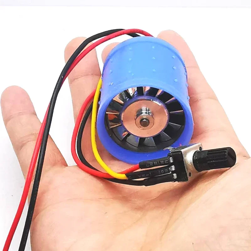 DC 9V 12V 24V 100000RPM Ultra-high Speed BLDC 3-Phase Brushless Motor Equipped w/ driver CNC Aluminum Alloy Impeller Ducted Fan