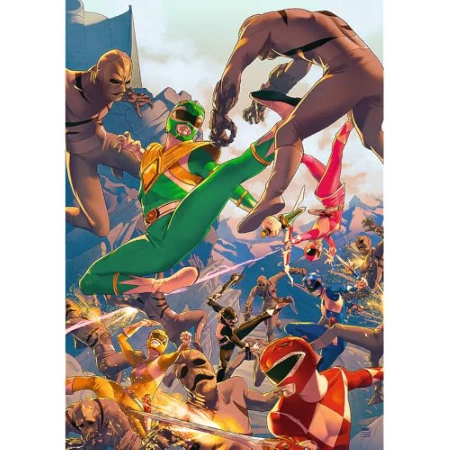 Power Rangers - in the Heat of Battle 1000 Piece Jigsaw Puzzle 27x19 Print, DIY Puzzle, Creative Fun, Classic Jigsaw for Adults