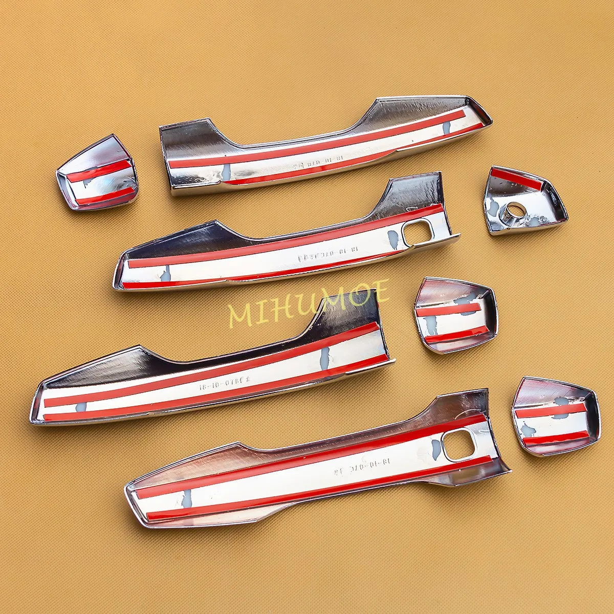 الكروم غطاء مقبض الباب قطاع الزخارف لميتسوبيشي أوتلاندر 2022 2023 2024 2025 اكسسوارات