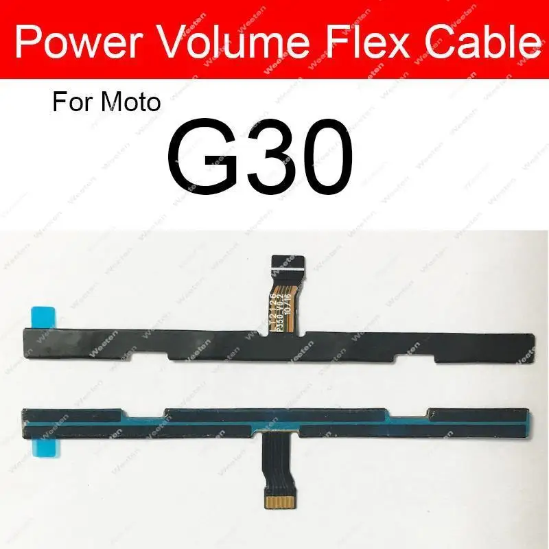 Volume Power Button Flex Cable For Motorola Moto G10 G20 G30 G50 G60 G60S G100 G200 5G G31 G41 G51 G71 Repair Parts